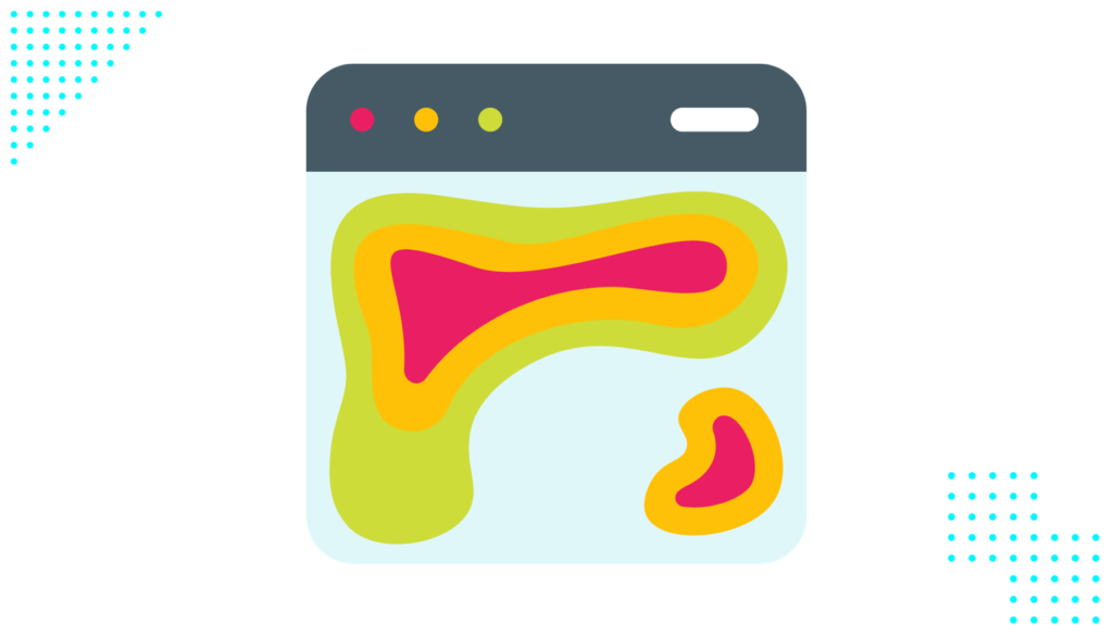 F-pattern reading behavior in a heatmap
